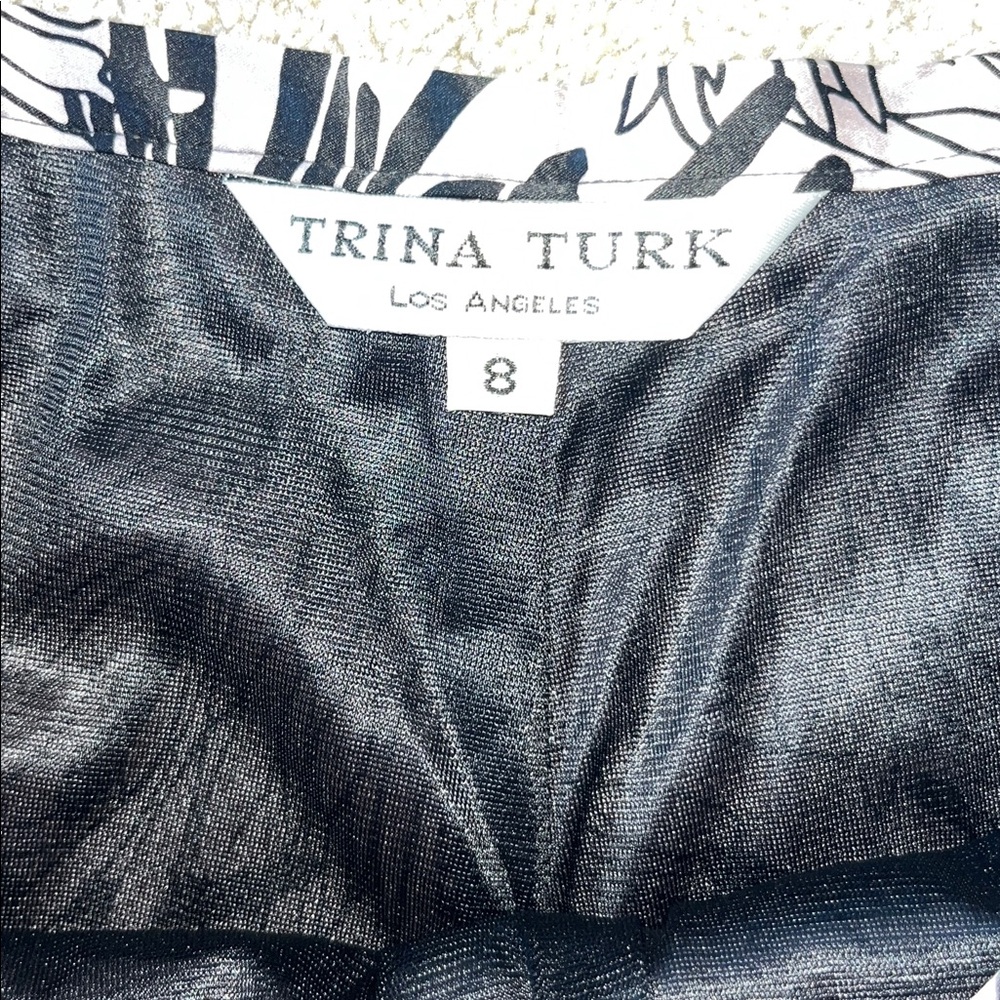 Trina Turk Floral Print Silk Blend Wide Leg Pants Size 8 NWT - Picture 6 of 10
